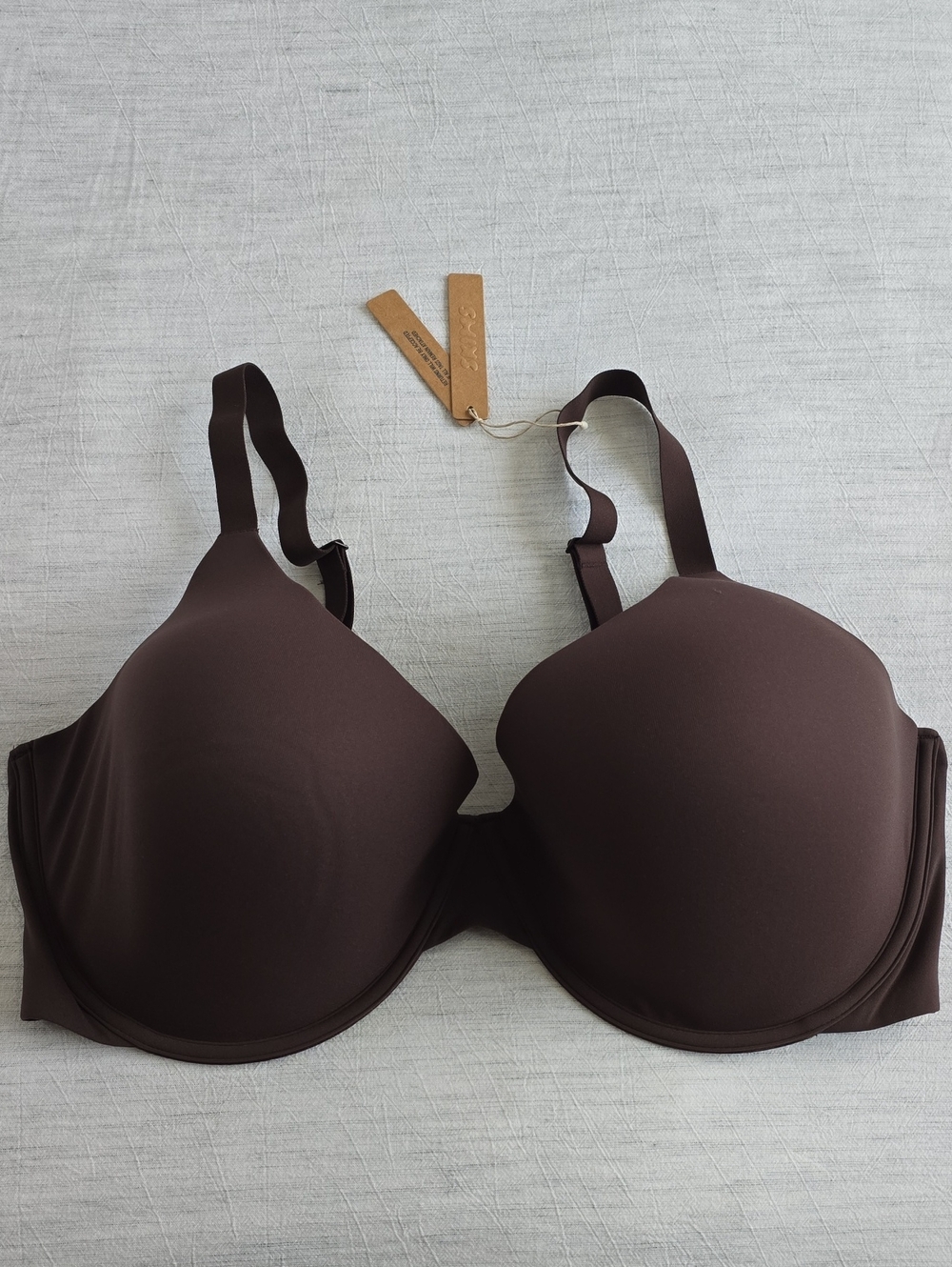 SKIMS Fits Everbody Scoop Plunge Bra Size:44G (44DDDD) Expresso